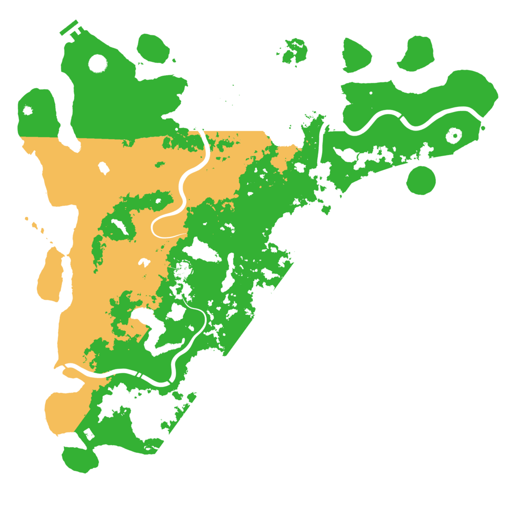 Biome Rust Map: Procedural Map, Size: 5000, Seed: 231174096