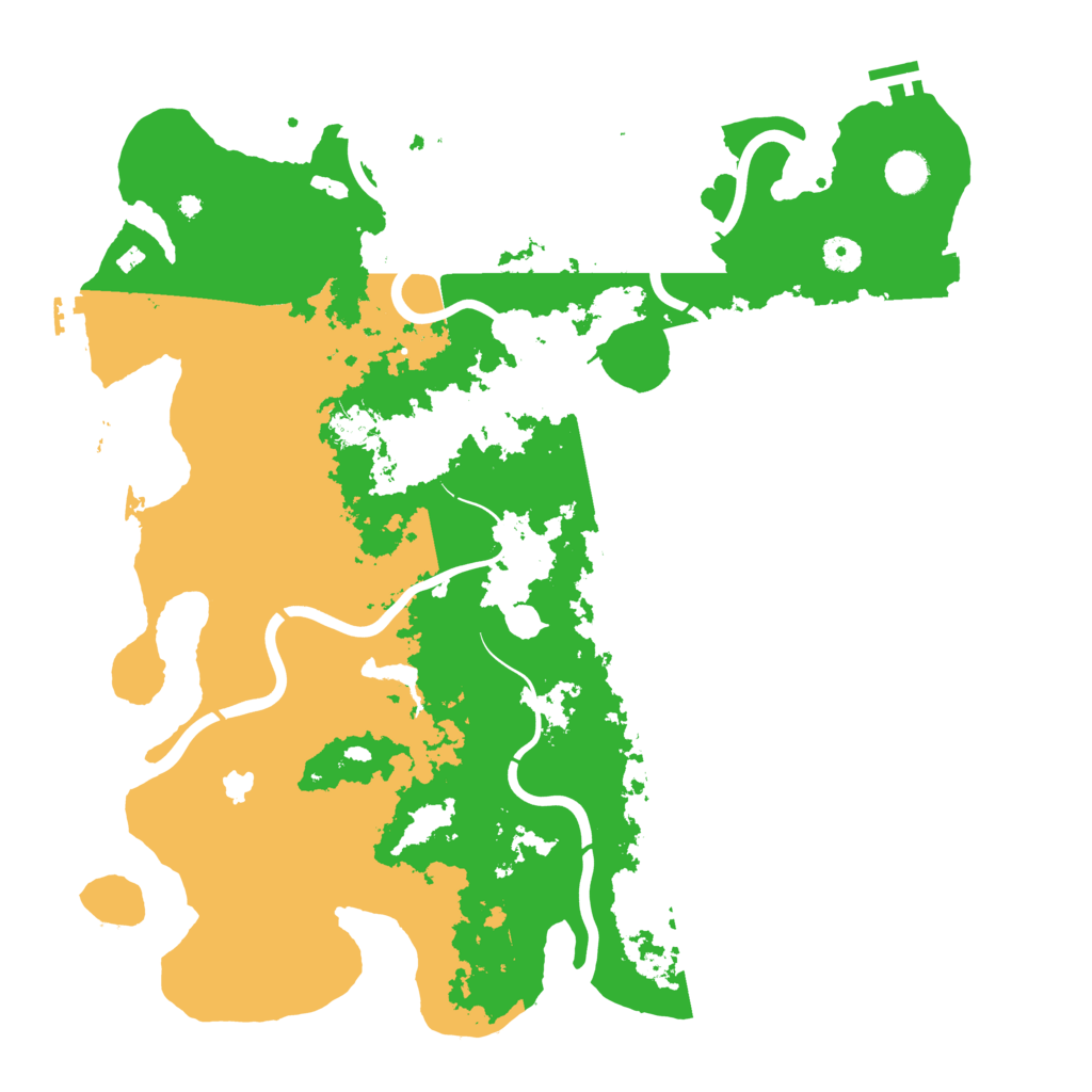 Biome Rust Map: Procedural Map, Size: 4400, Seed: 2212