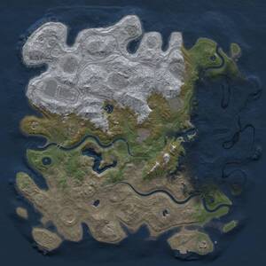 Thumbnail Rust Map: Procedural Map, Size: 4500, Seed: 42426969, 17 Monuments