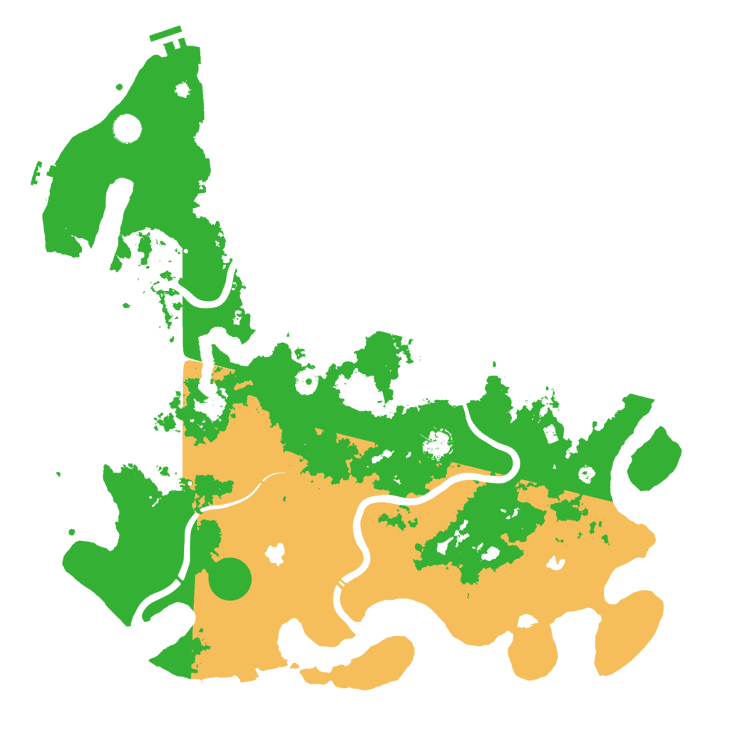 Biome Rust Map: Procedural Map, Size: 4500, Seed: 661120125