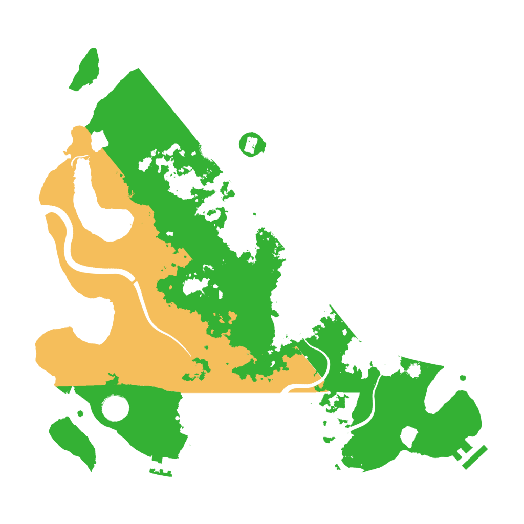 Biome Rust Map: Procedural Map, Size: 3500, Seed: 813434707