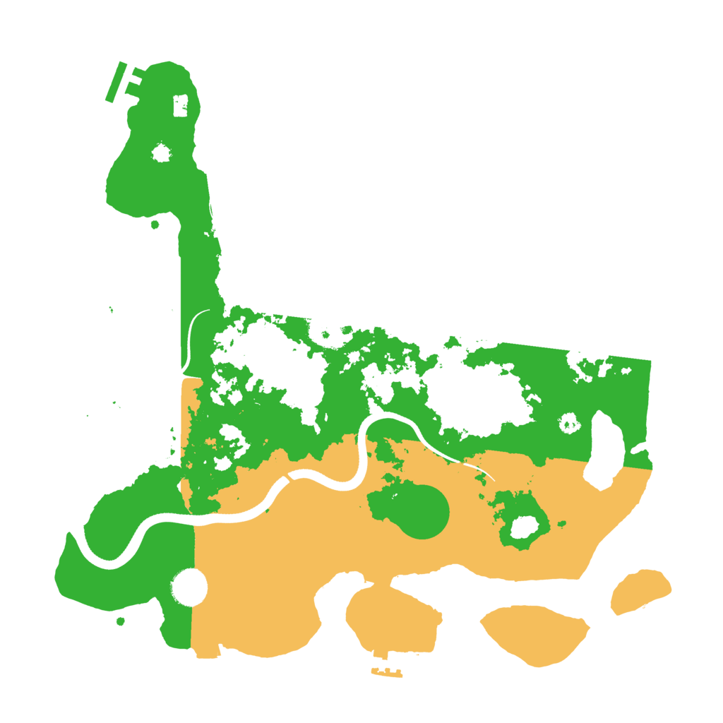 Biome Rust Map: Procedural Map, Size: 3500, Seed: 758991454