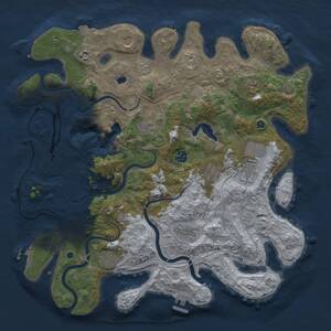 Thumbnail Rust Map: Procedural Map, Size: 4250, Seed: 1307145967, 16 Monuments