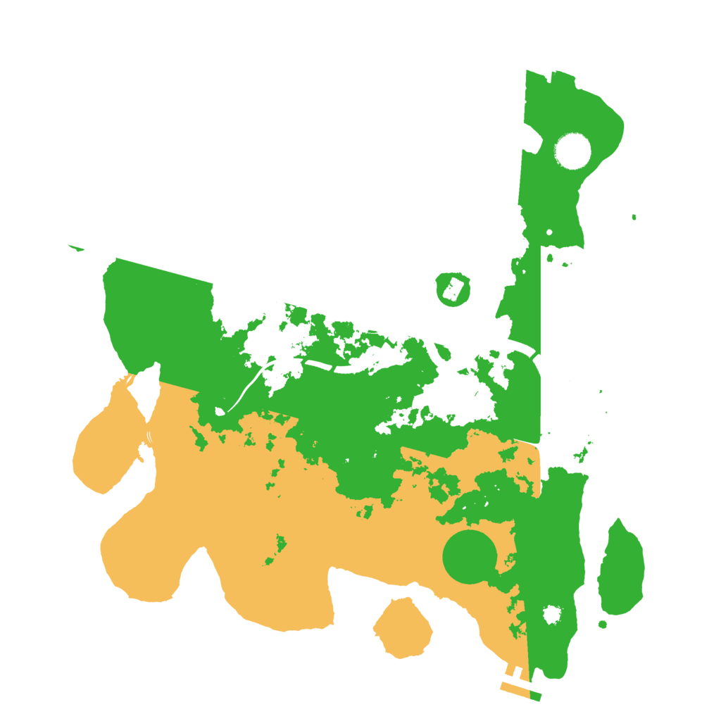 Biome Rust Map: Procedural Map, Size: 3500, Seed: 318305656