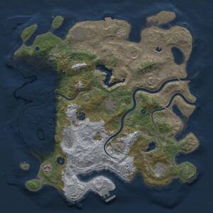 Thumbnail Rust Map: Procedural Map, Size: 4000, Seed: 4338, 14 Monuments