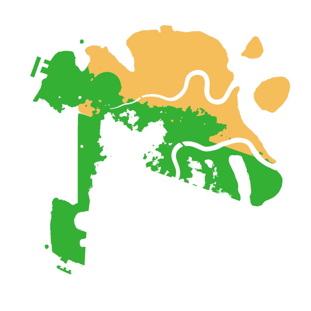 Biome Rust Map: Procedural Map, Size: 3000, Seed: 123698