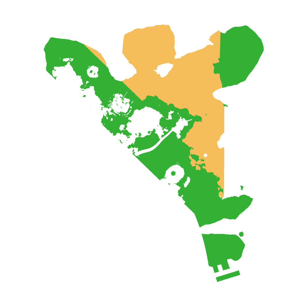 Biome Rust Map: Procedural Map, Size: 2500, Seed: 13289