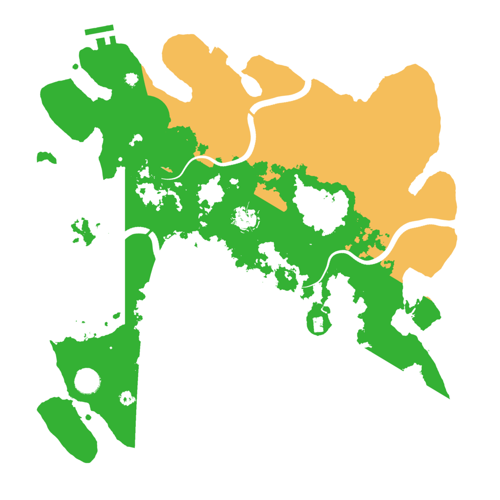 Biome Rust Map: Procedural Map, Size: 3500, Seed: 149422804