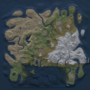 Thumbnail Rust Map: Procedural Map, Size: 4250, Seed: 1631933689, 16 Monuments