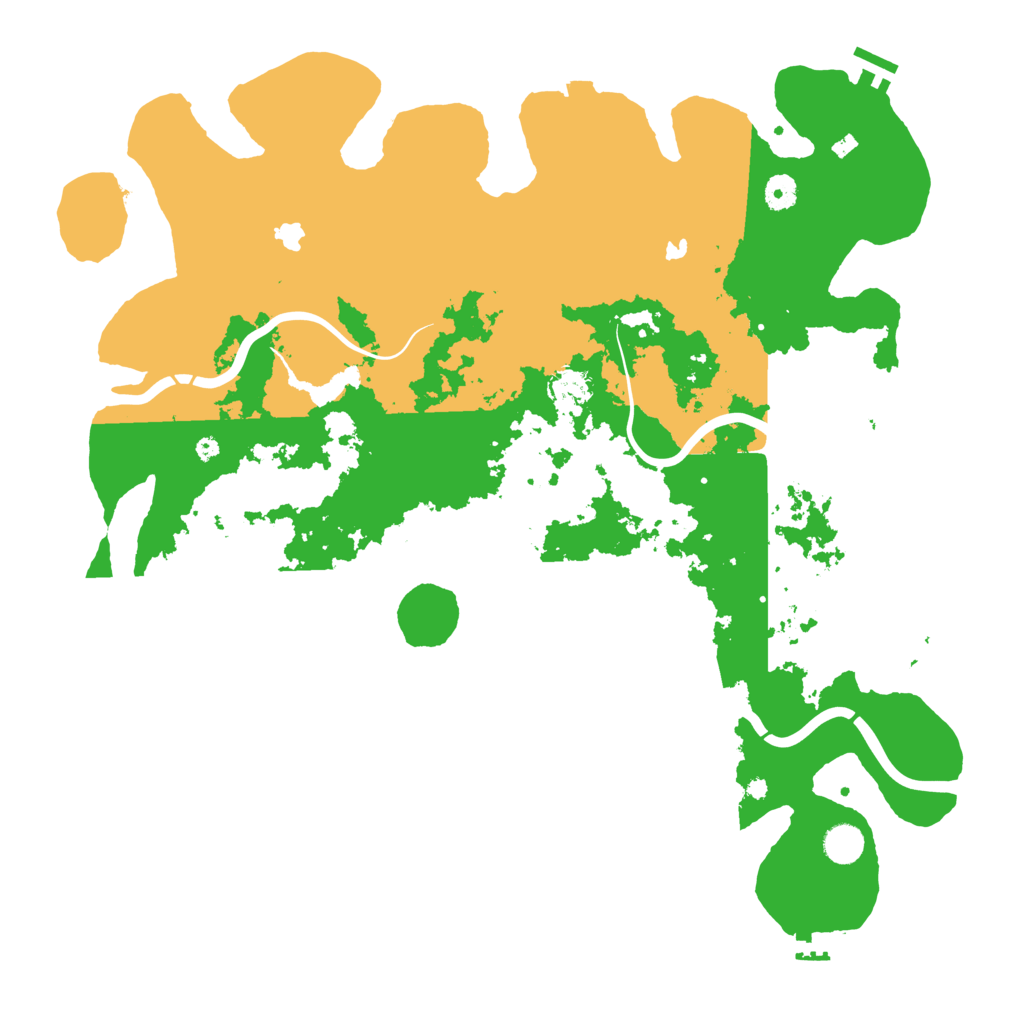 Biome Rust Map: Procedural Map, Size: 4500, Seed: 2005609994