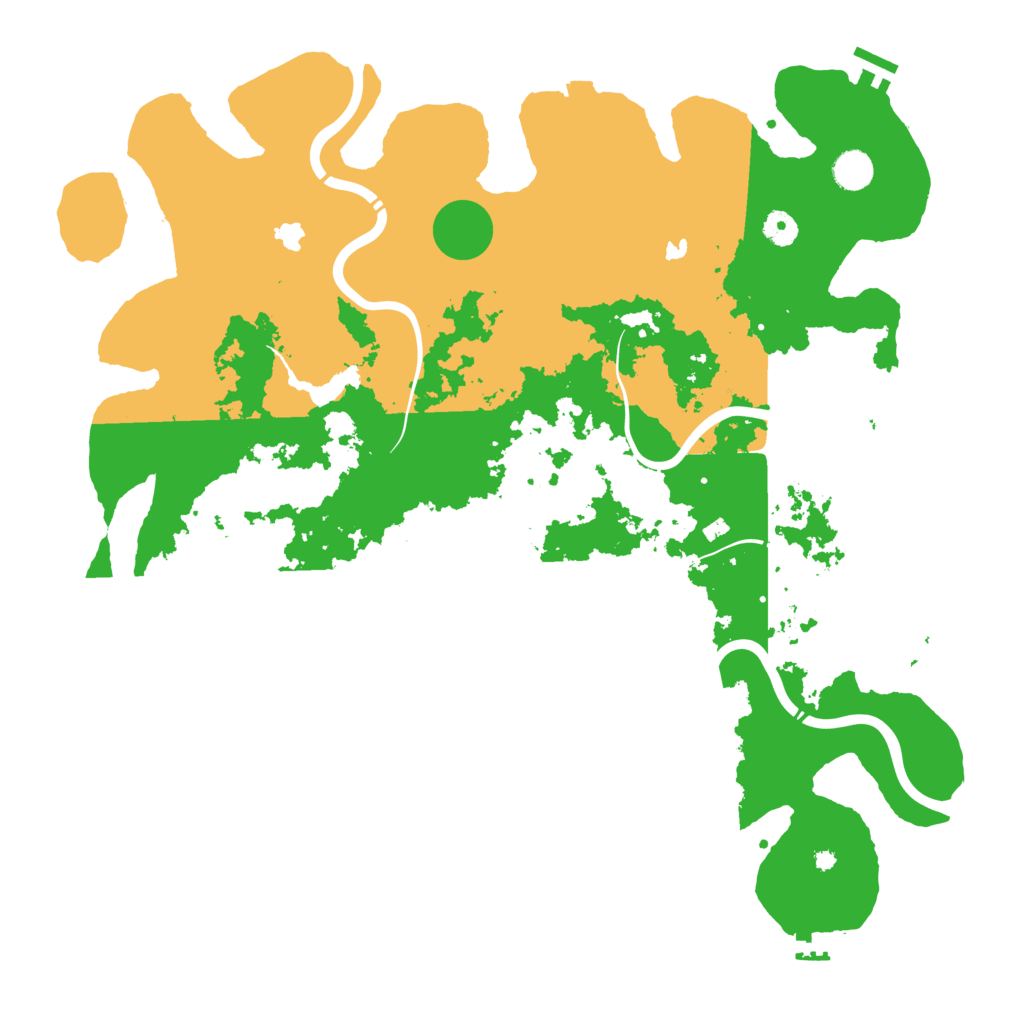 Biome Rust Map: Procedural Map, Size: 4500, Seed: 2005609994