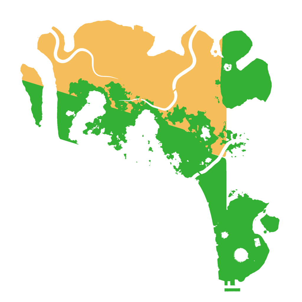 Biome Rust Map: Procedural Map, Size: 3900, Seed: 1244714157