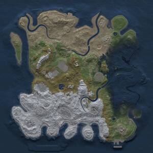 Thumbnail Rust Map: Procedural Map, Size: 3900, Seed: 1244714157, 15 Monuments