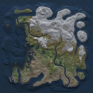 Thumbnail Rust Map: Procedural Map, Size: 3750, Seed: 756233233, 15 Monuments