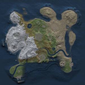 Thumbnail Rust Map: Procedural Map, Size: 2800, Seed: 1325423850, 11 Monuments
