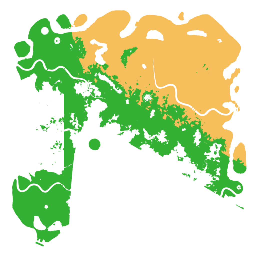 Biome Rust Map: Procedural Map, Size: 6000, Seed: 850651673