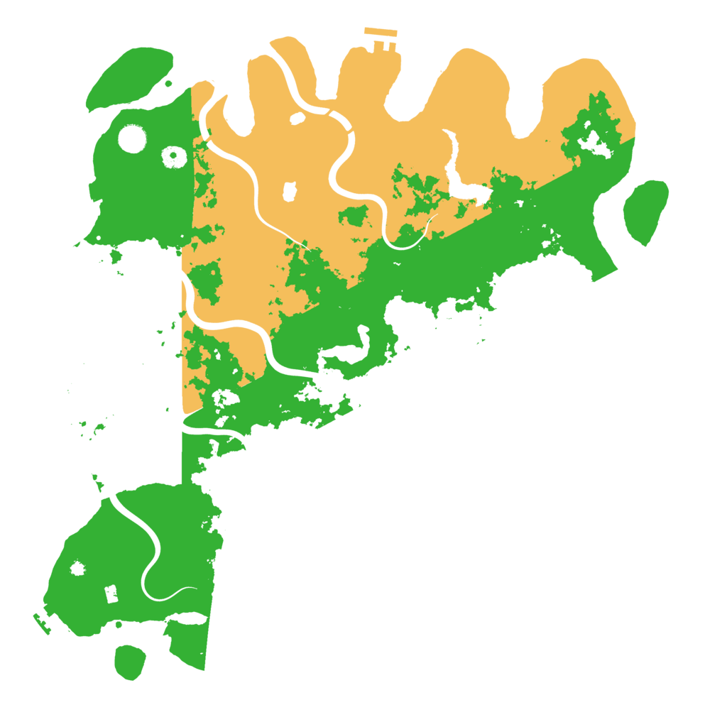 Biome Rust Map: Procedural Map, Size: 4499, Seed: 481981