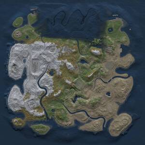 Thumbnail Rust Map: Procedural Map, Size: 4250, Seed: 956739386, 15 Monuments