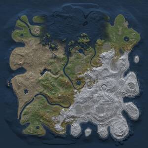Thumbnail Rust Map: Procedural Map, Size: 4250, Seed: 744310502, 16 Monuments