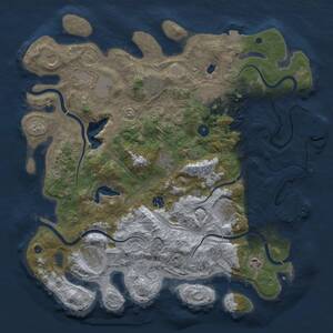 Thumbnail Rust Map: Procedural Map, Size: 4250, Seed: 797697759, 16 Monuments