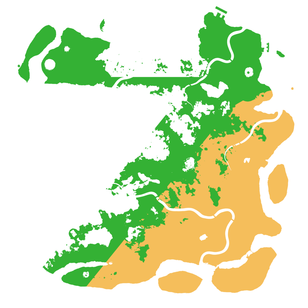 Biome Rust Map: Procedural Map, Size: 5000, Seed: 19980802