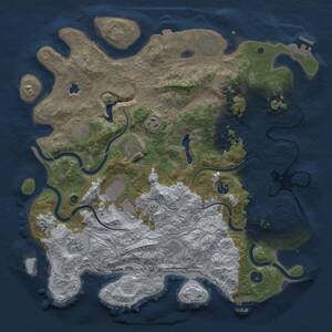 Thumbnail Rust Map: Procedural Map, Size: 4250, Seed: 2000327063, 16 Monuments