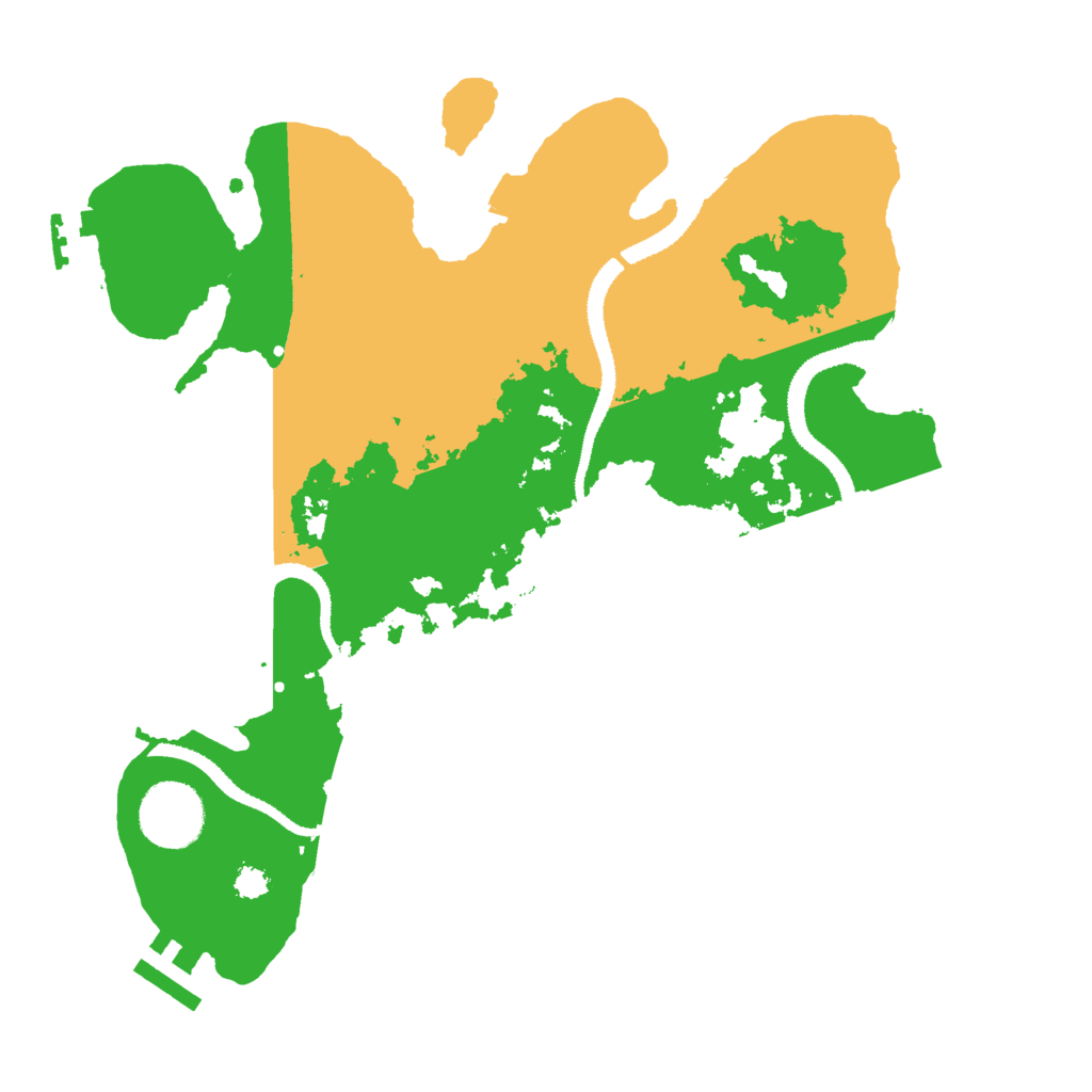 Biome Rust Map: Procedural Map, Size: 3000, Seed: 58986330