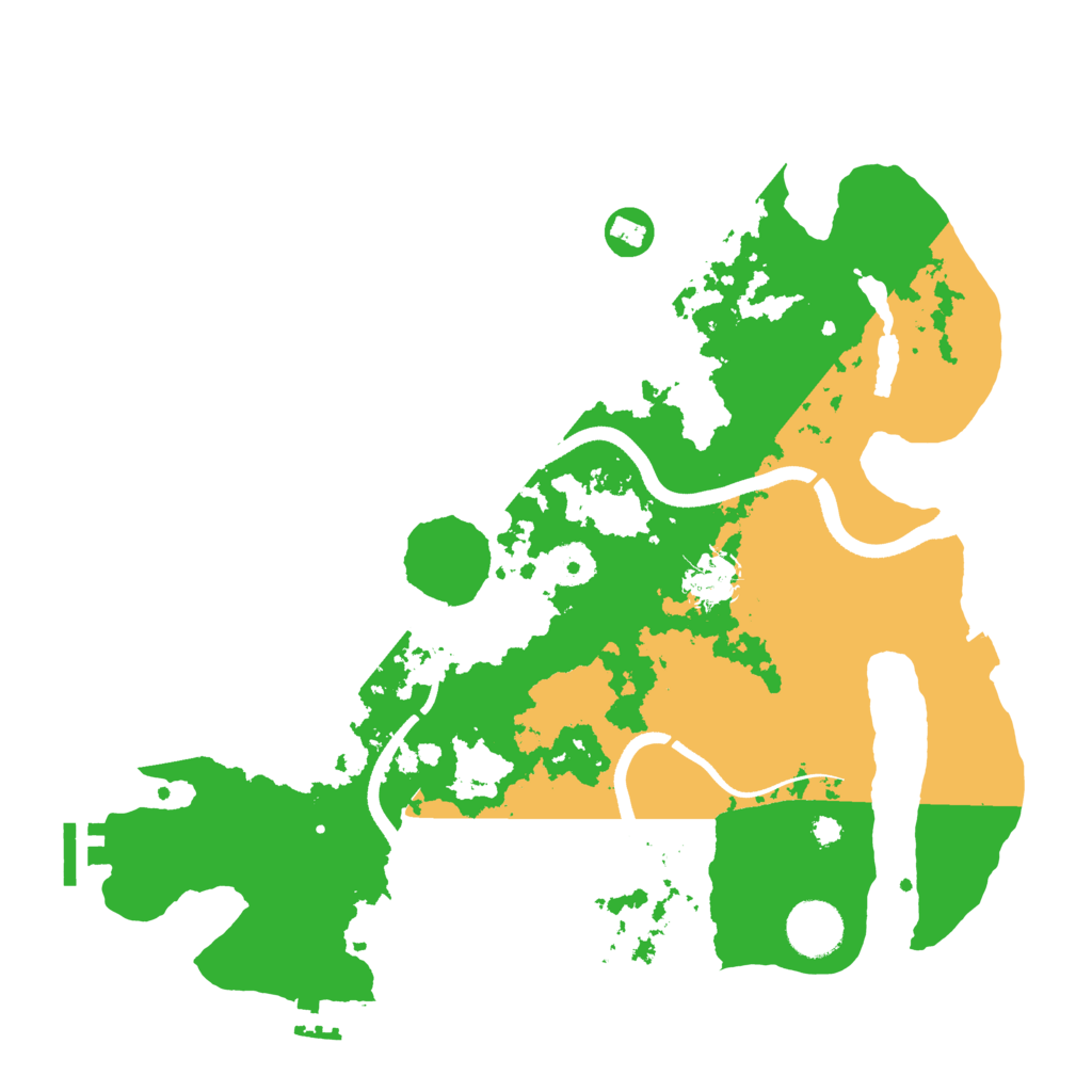 Biome Rust Map: Procedural Map, Size: 3500, Seed: 430940687