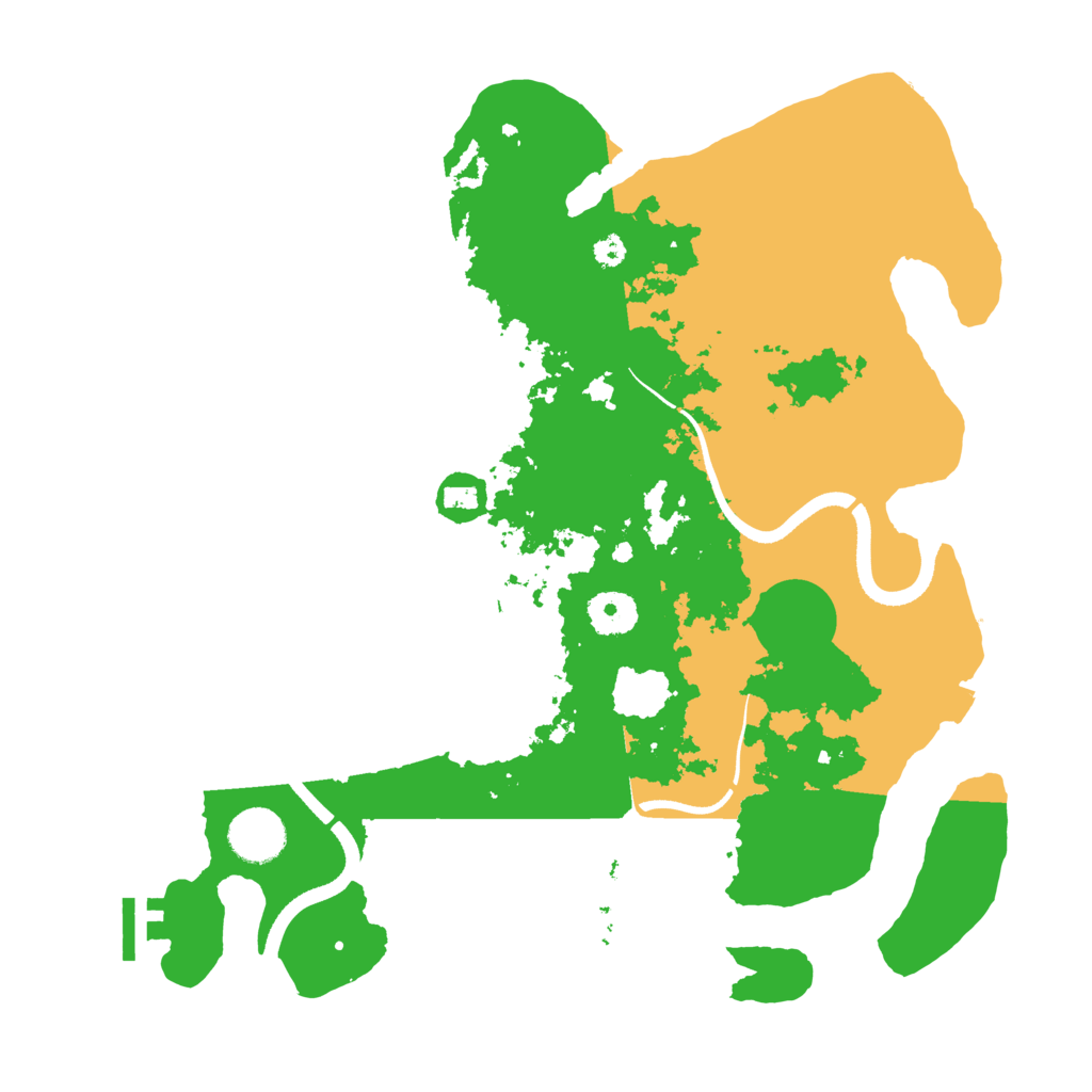 Biome Rust Map: Procedural Map, Size: 3500, Seed: 1084855