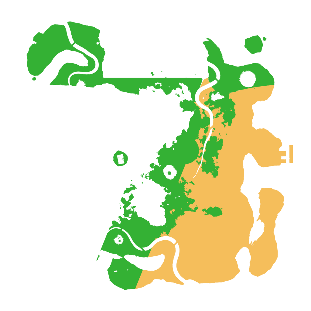 Biome Rust Map: Procedural Map, Size: 3500, Seed: 834956