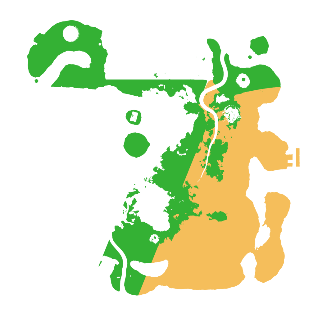 Biome Rust Map: Procedural Map, Size: 3500, Seed: 834956