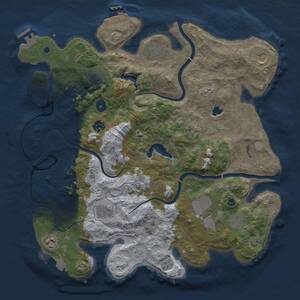 Thumbnail Rust Map: Procedural Map, Size: 4000, Seed: 1795188048, 16 Monuments