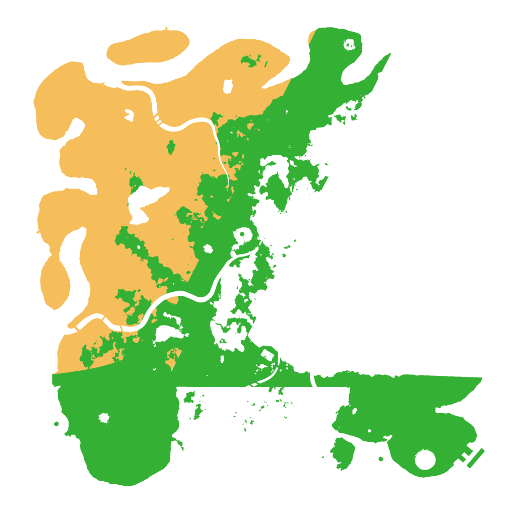 Biome Rust Map: Procedural Map, Size: 4500, Seed: 1162945271