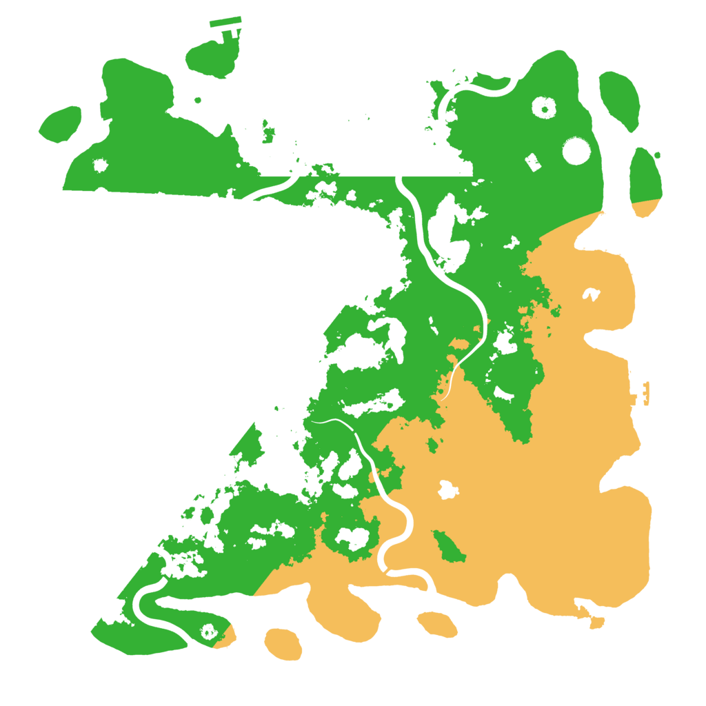 Biome Rust Map: Procedural Map, Size: 4500, Seed: 74571202