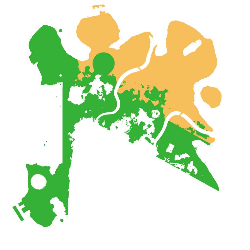 Biome Rust Map: Procedural Map, Size: 3000, Seed: 1258454088