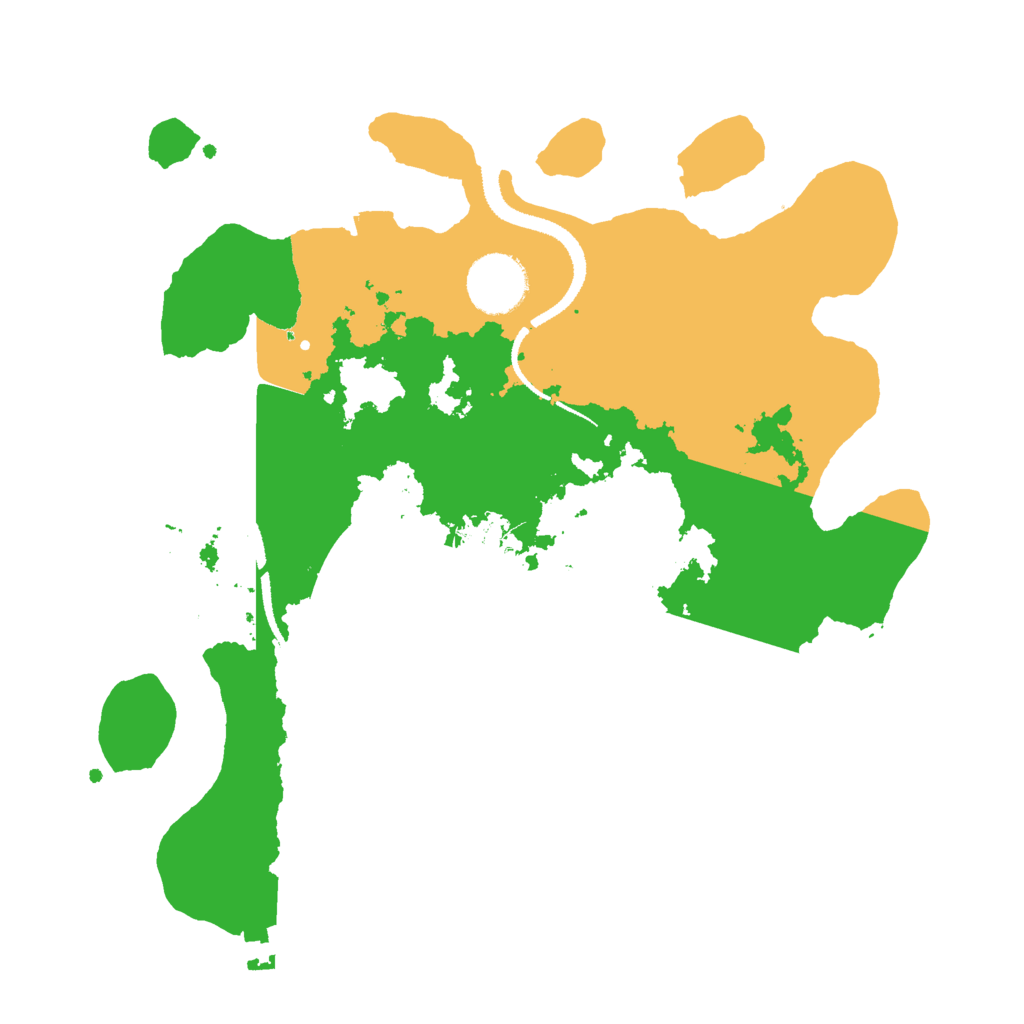 Biome Rust Map: Procedural Map, Size: 3000, Seed: 13182