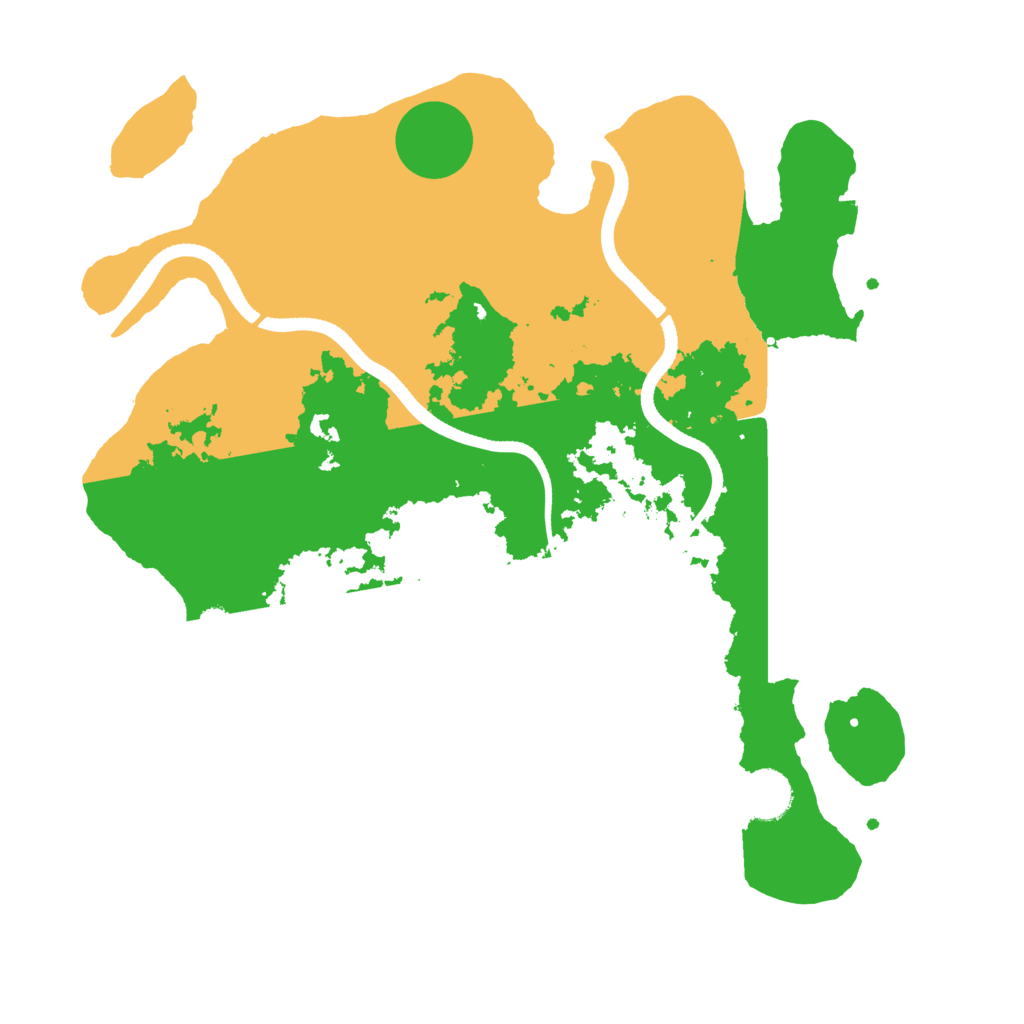 Biome Rust Map: Procedural Map, Size: 3500, Seed: 483614598