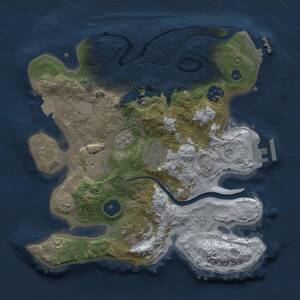 Thumbnail Rust Map: Procedural Map, Size: 2800, Seed: 1850469466, 11 Monuments