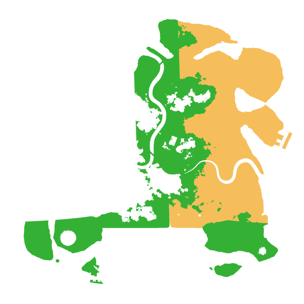Biome Rust Map: Procedural Map, Size: 3500, Seed: 744816927