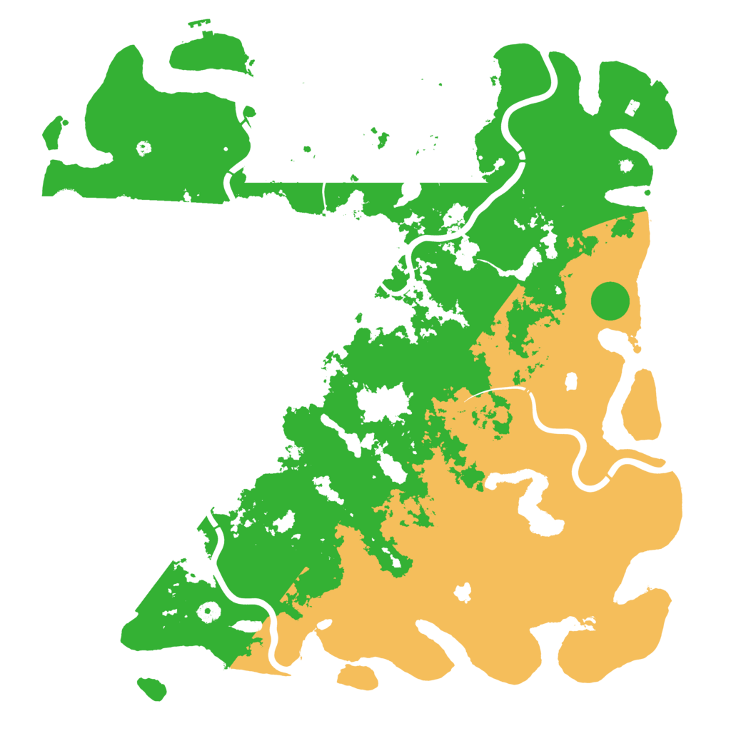 Biome Rust Map: Procedural Map, Size: 5000, Seed: 58493235