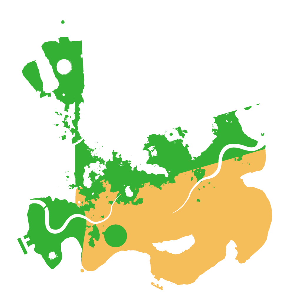 Biome Rust Map: Procedural Map, Size: 3500, Seed: 331161746
