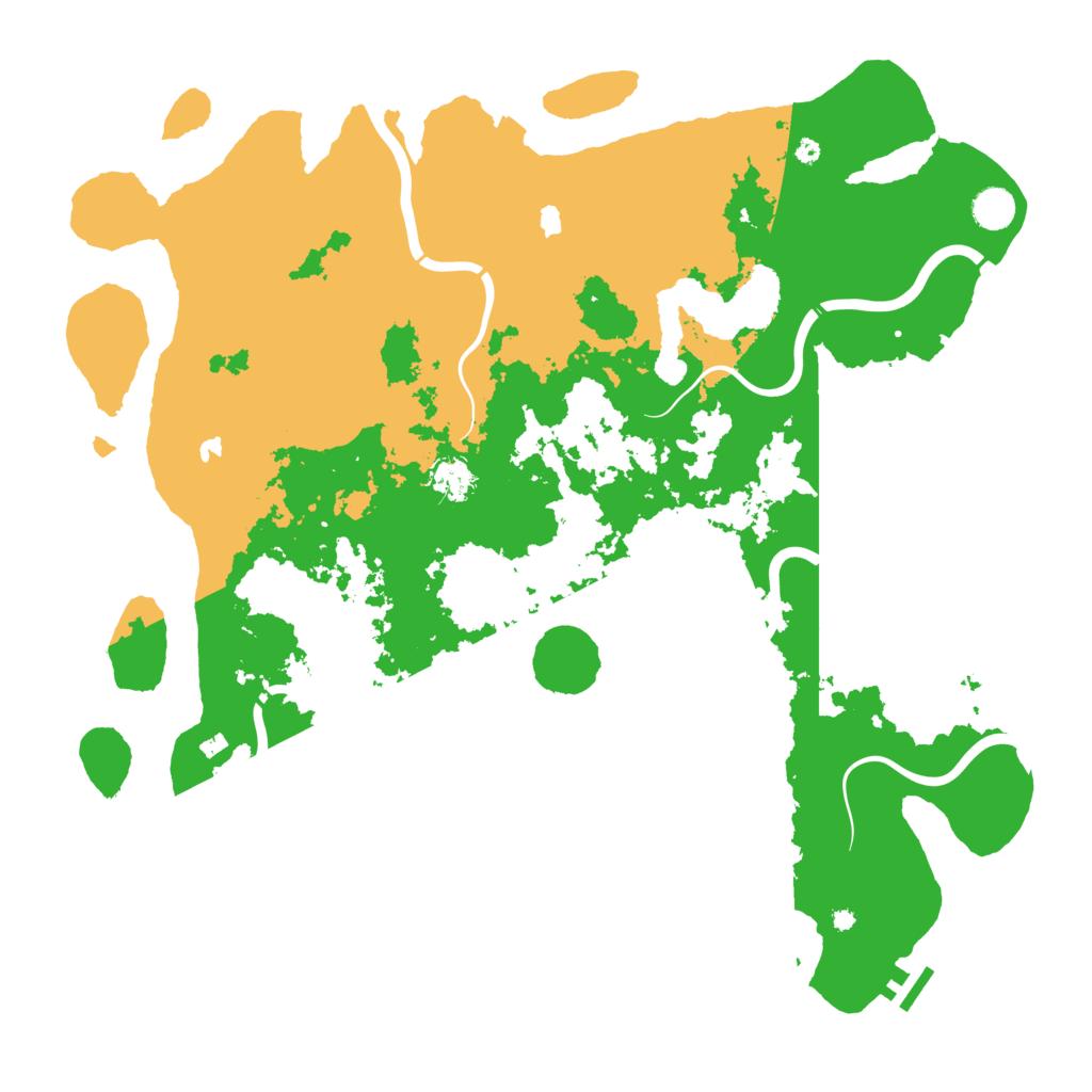 Biome Rust Map: Procedural Map, Size: 4500, Seed: 508953476