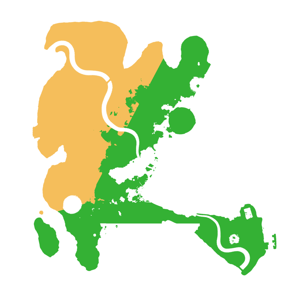 Biome Rust Map: Procedural Map, Size: 3000, Seed: 17535