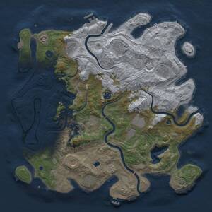 Thumbnail Rust Map: Procedural Map, Size: 4250, Seed: 2102025, 16 Monuments