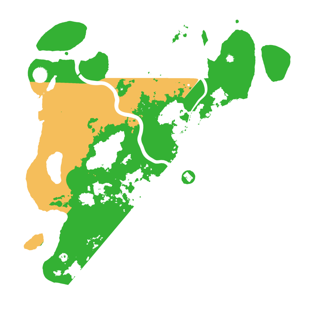 Biome Rust Map: Procedural Map, Size: 3700, Seed: 771166