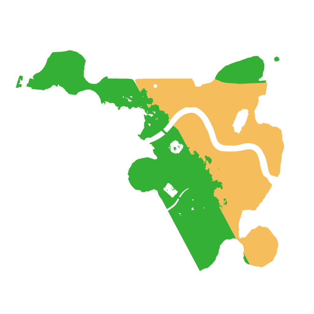 Biome Rust Map: Procedural Map, Size: 2500, Seed: 35635186