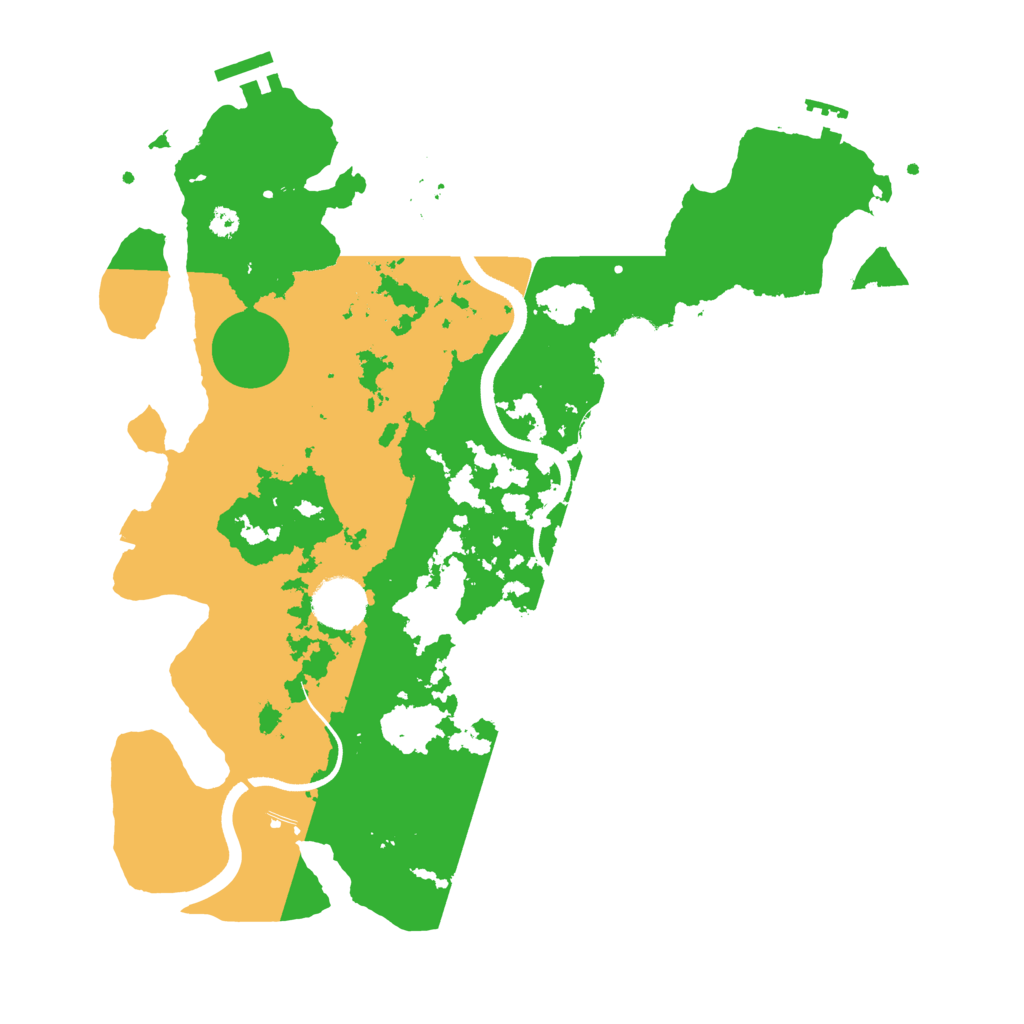 Biome Rust Map: Procedural Map, Size: 3500, Seed: 858898634