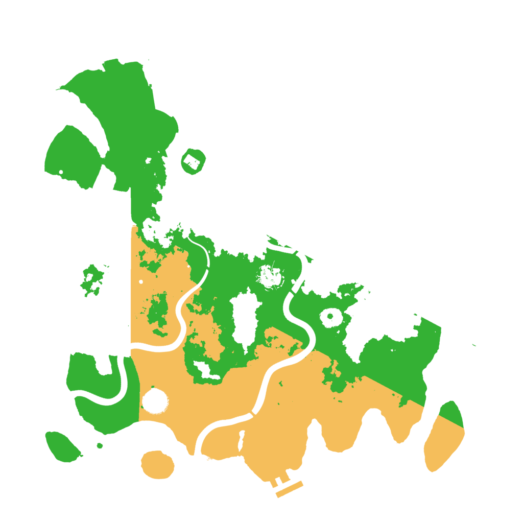 Biome Rust Map: Procedural Map, Size: 3700, Seed: 2072279326