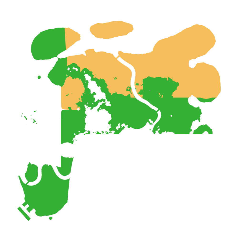 Biome Rust Map: Procedural Map, Size: 3000, Seed: 9150