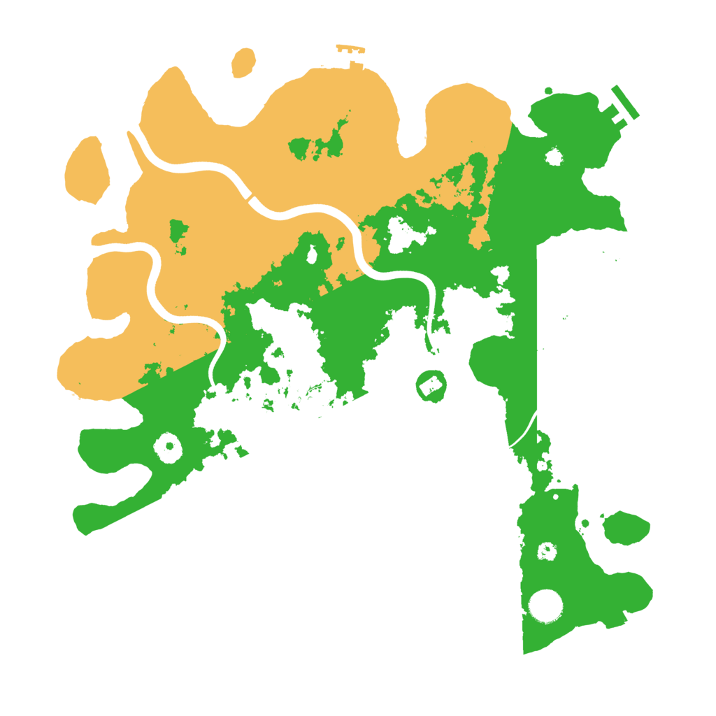Biome Rust Map: Procedural Map, Size: 3750, Seed: 1279351856